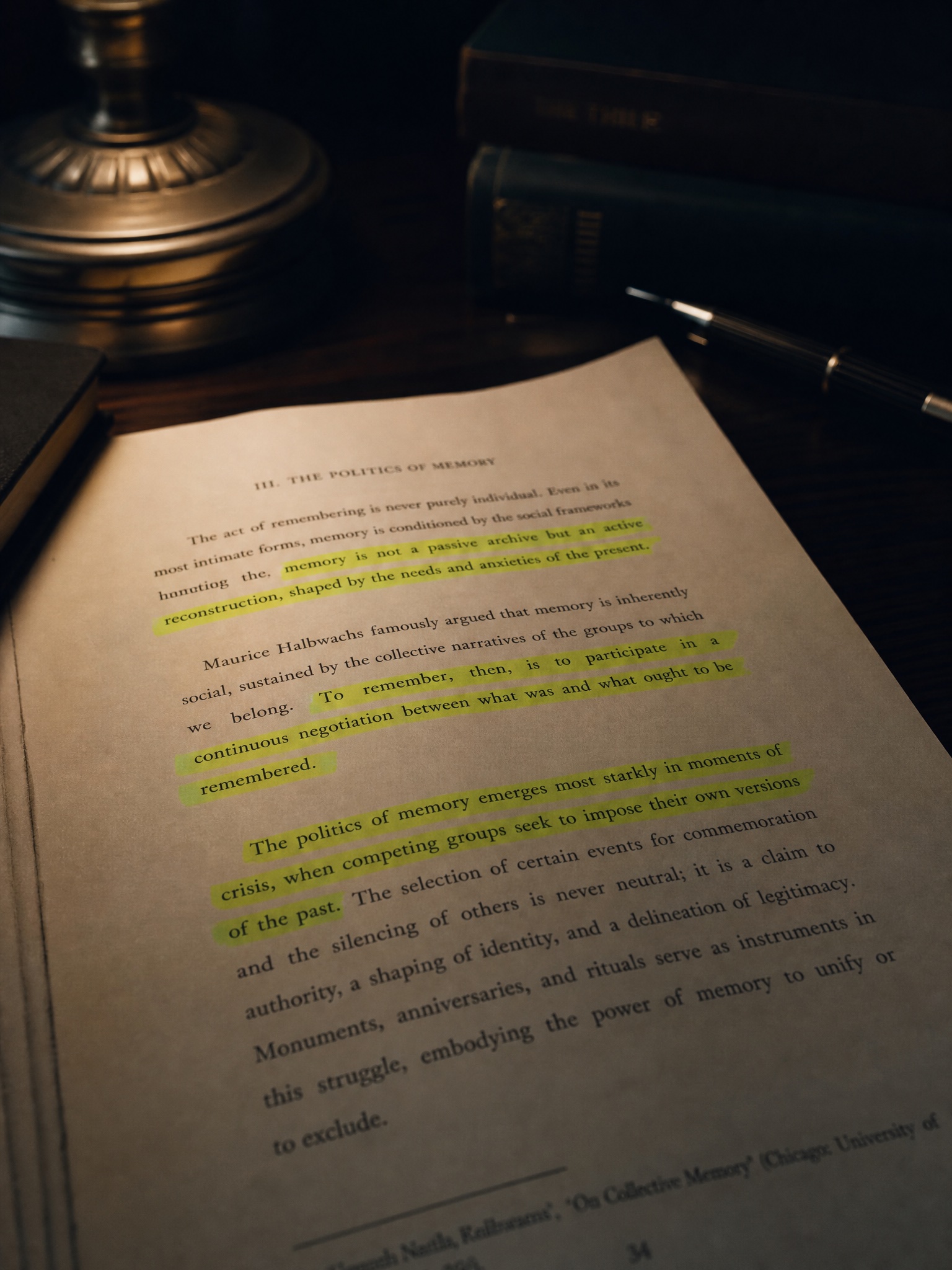 Highlighted key sentences